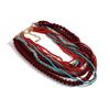 Handmade European Multi-Layer Rice Bead Necklace: Retro Exotic Beach Style In Contrasting Colors