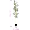 VidaXL Artificial Olive Tree 1000 Leaves 300 Cm Green, Artificial Plant, Fake Plant, Fake Tree, Faux Olive Tree, Tree 4103570