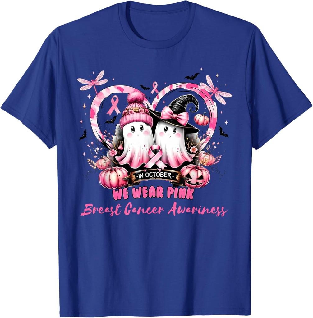 In October We Wear Pink Breast Cancer Heart Unisex T-Shirt