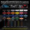 Betterhumz For Subaru BRZ/Toyota GR86 -2025 Made of Alcantara Auto Rear Seat Elbow Pad Trim Sticker Car Interior Accessories