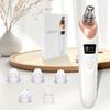 Blackhead remover pore vacuum cleaner  Facial pore cleaner  5Suction power and5A suction head USB Rechargeable Electric Blackhead Remover Set  White