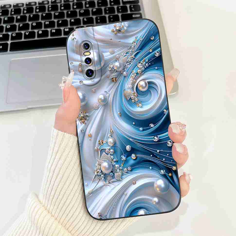 For vivo V15 Pro 6.39" Case Luxury Cat Cute Soft Silicone Back Cover For Vivo V15 Pro VIVO 1818 Fashion Girl Protective Cases