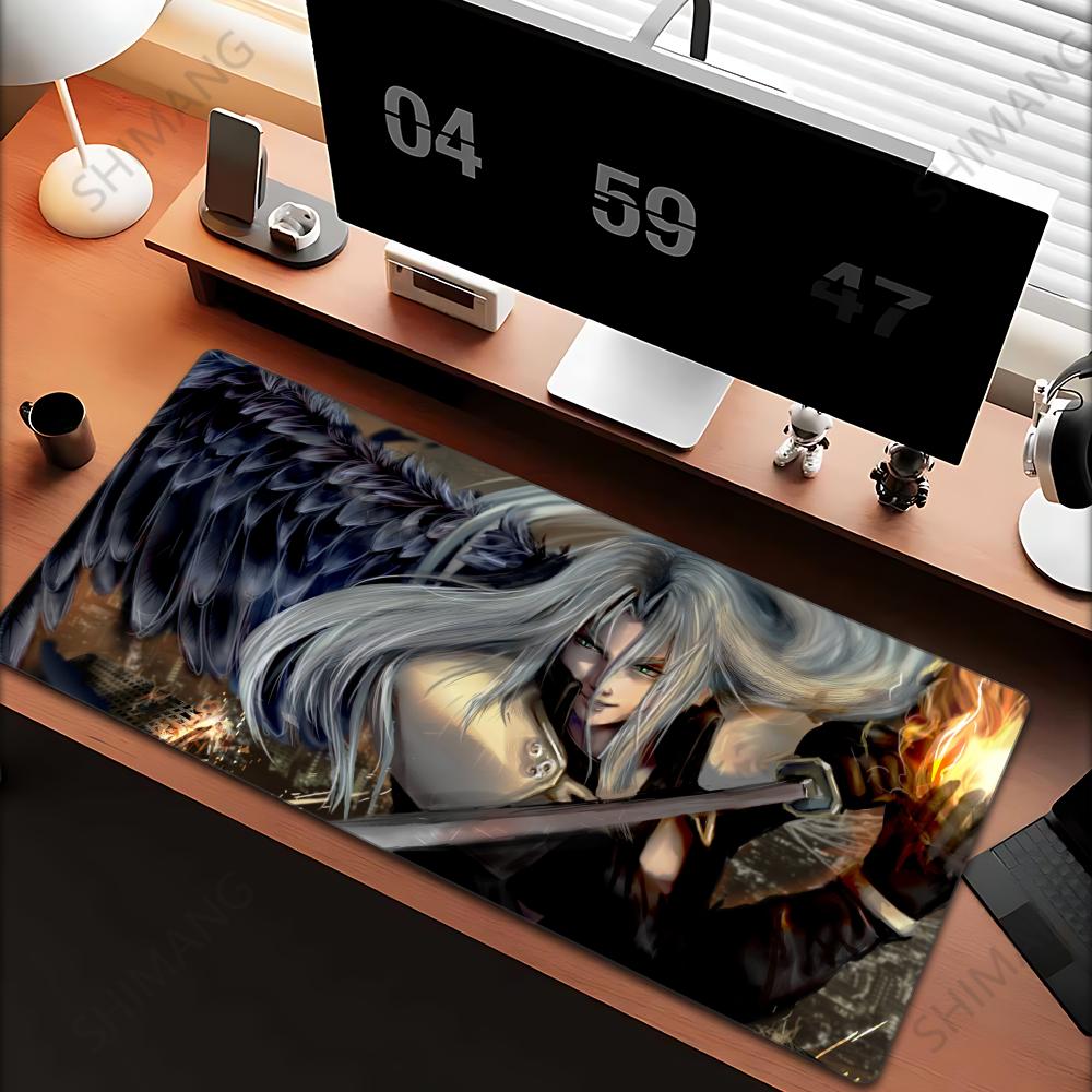 pc Sephiroth Magic Large Gaming Mouse Pad UltraSmooth NonSlip Rubber Base Desk Mat with Stitched Edges for Office Home