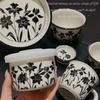 Wind Reis Schüssel Blume Geschirr Haushalt Keramik Gemüse Teller Suppen Nudel Schüssel Für Eine Person Kreatives Geschirr Set