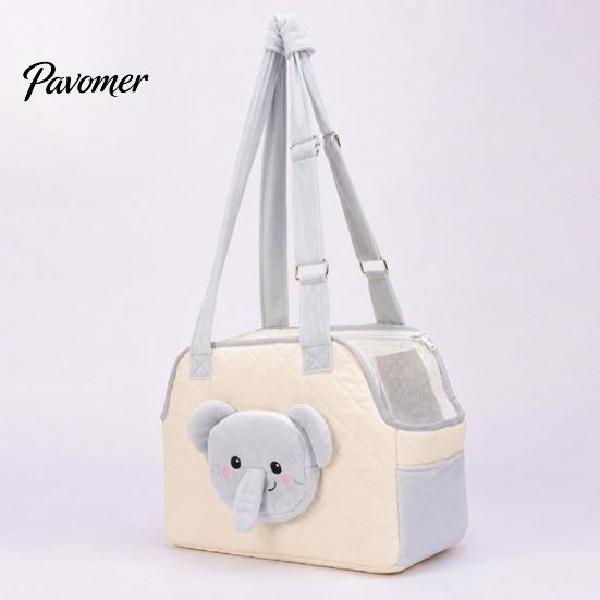 Adjustable Shoulder Strap Pet Bag Quilted Cat Carrier Purse, Breathable Bag, Mesh Window, Zipper Closure, Safety Buckle, for Small Animals Cute