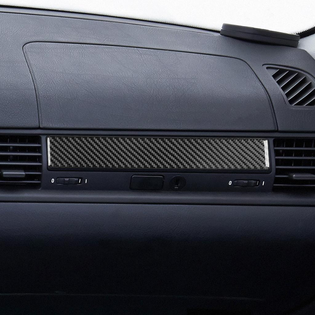 Real Carbon Fiber Car Accessories Passenger Dashboard Panel Trim Cover Soft Sticker For BMW E36 3 Series/M3 1994 1995 1996 blvc18