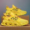 Men’s Black Yellow Sports Shoes Casual Running Shoes Students Lightweight Platform Elevator Sneakers Shoes Over Sized 46 47