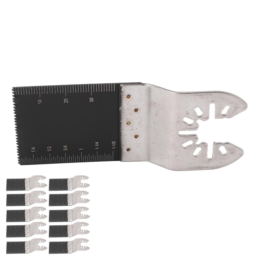 10Pcs Oscillating Saw Blade 34mm Multitool Quick Release Tool Set Kit for Wood Plastic