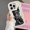 Case for iPhone 8 12 15 Plus 16 Pro Max 14 11 XR 13 17 Air Soft Phone Cover Trendy Doberman