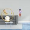Crystal Ball Metal Figurine Desk Ornament Statue Stand for Hallway Fireplace Bedroom Living Room