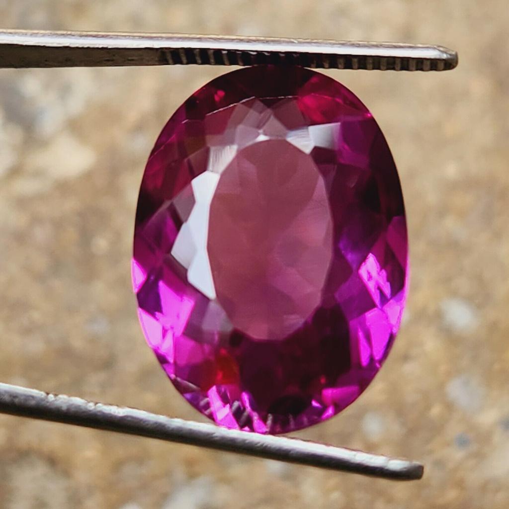 11.50 CT Natural Ceylon Padparadscha Sapphire Gemstone Oval Shape Certified