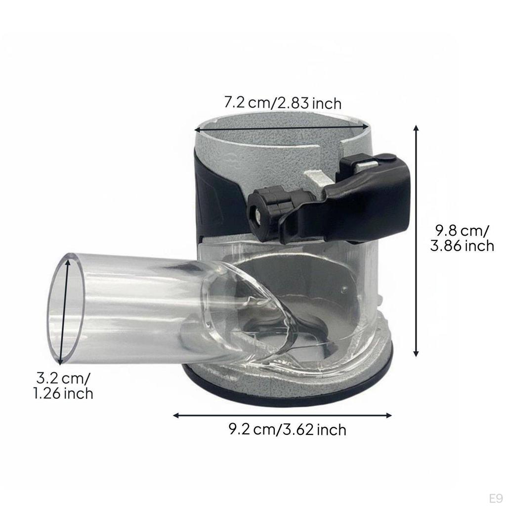 Router Dust Collection Base Thickened PC Material Transparent Trimmer