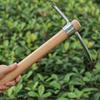 Outdoor Camping Multifunctional Pick  Hoe Heavy Duty Stainless Steel Pick   Hand Hoe with Wooden Handle