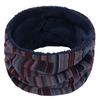 Unisex Folk-Custom Stripe Halswärmer Fleece Strickschal Schals Schal Cowl