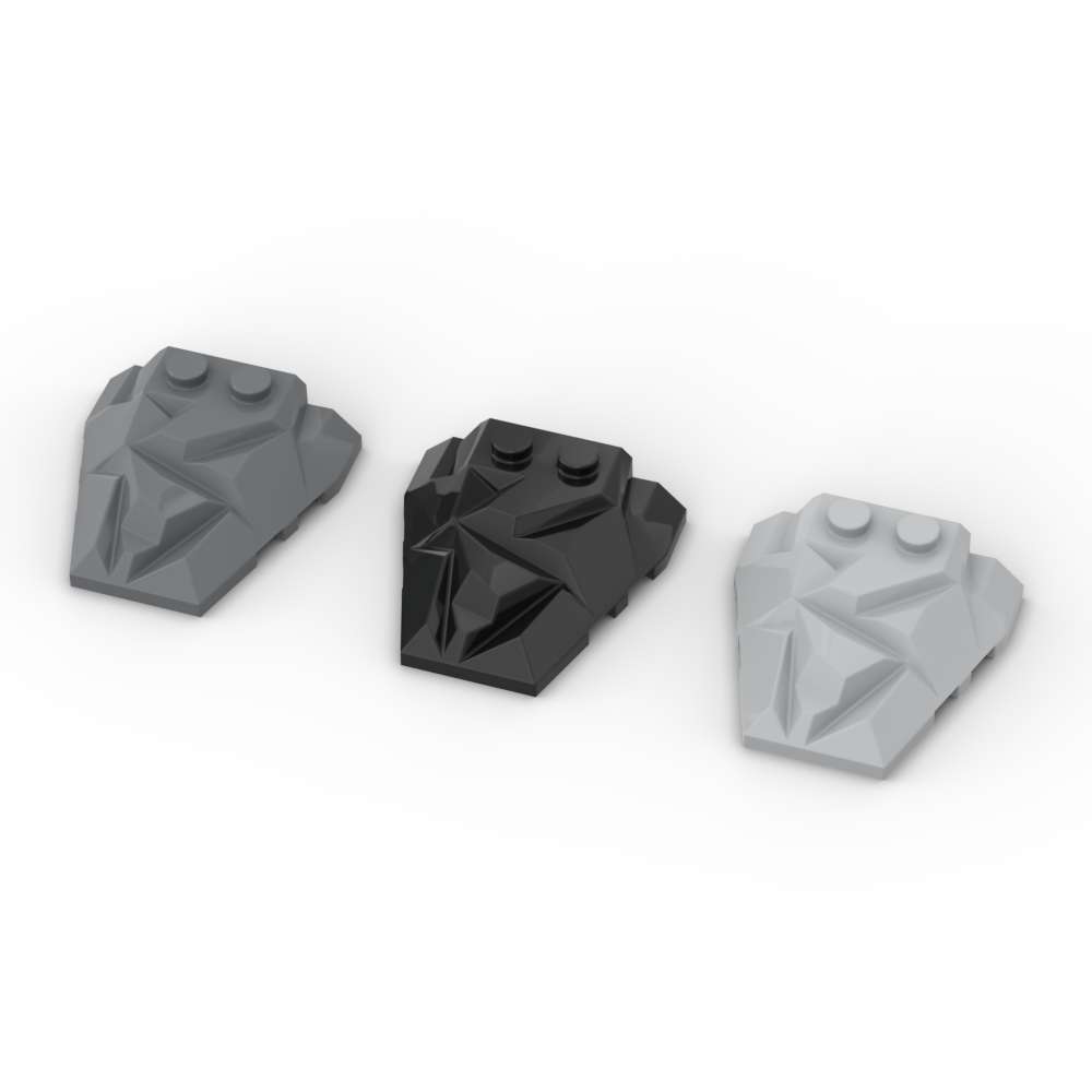 Non-Toxic Moc 1Pcs 64867 Wedge 4X4 Building Blocks Fractured Polygon Top Bricks Particle Puzzle Idea Assemble Toy Children Birthday Gifts