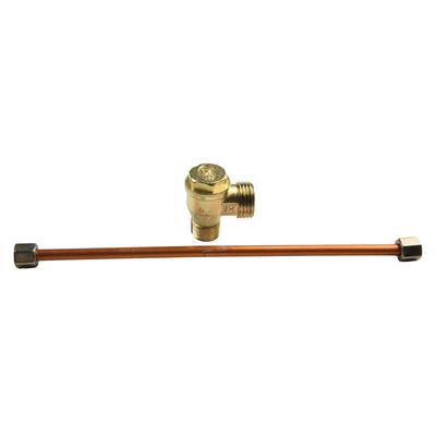 Set da 2 pezzi Parti del compressore d'aria Pompa dell'olio del compressore d'aria con 3 porte