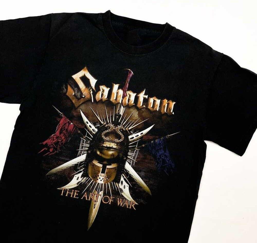 Sabaton The art of war Футболка Унисекс Хлопковая футболка Все размеры от S до 5XL Унисекс футболка XL