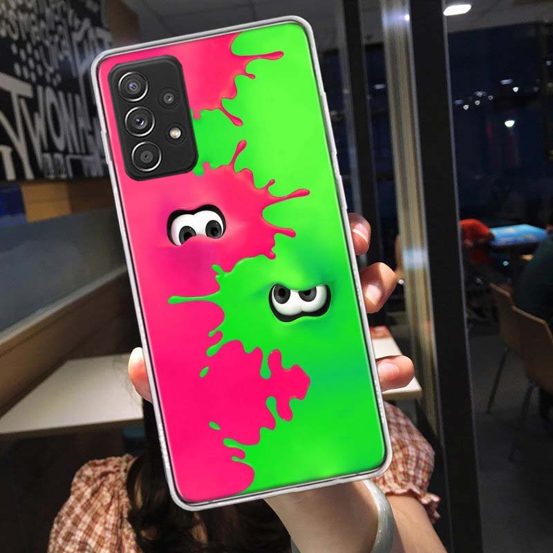 Game S-Splatoons Phone Case for Samsung A54 A57 A37 A17 A14 A15 A12 A24 A34 A55 A35 A25 A52S A07 A05S A04S A22 A32 A72 Galaxy No