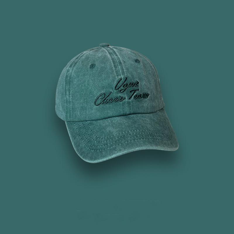 

Washed peaked cap children spring and summer new versatile street sunscreen cap baseball cap Adjustable зелёный