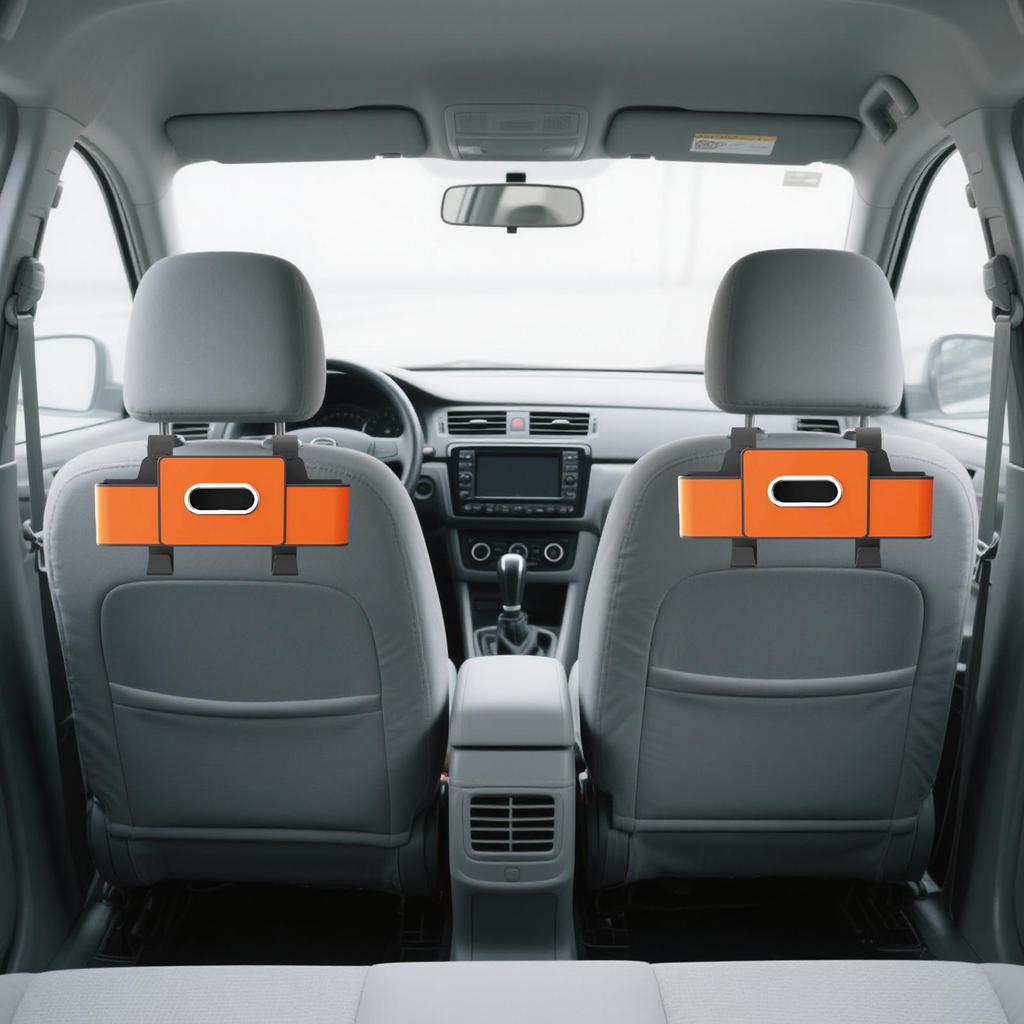Backseat Car Organizer Tissue Storage With Hooks Car Organizers And Storage For Truck Travel Toddler Women Kids Men Trip Road