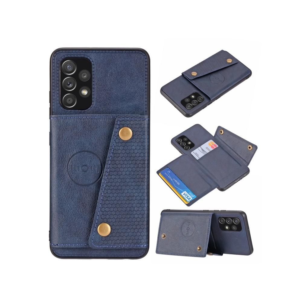 For Samsung Galaxy A04 A04S A05 A05S A12 A13 A15 A22 A22S A32 A33 A34 A52 A52S A53 A54 A72 A73 4G 5G Case Card Slot Cover Magnetic Car Mount