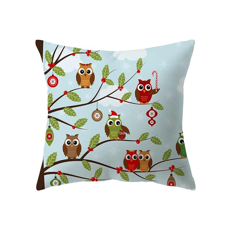 Christmas Themed Pillowcases Car Accessories Office Santa Claus Living Room Sofa Home Pillowcases
