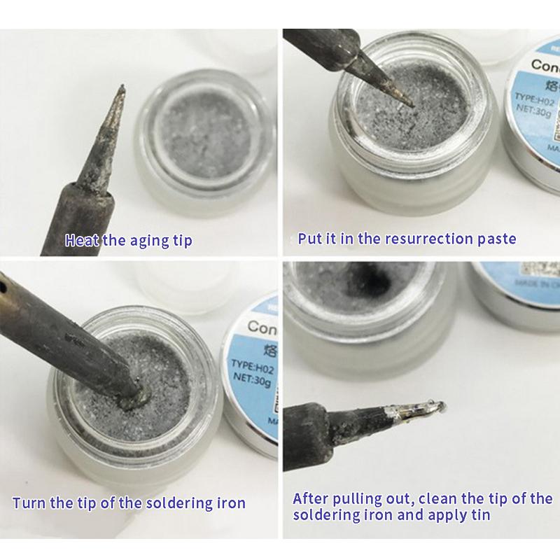 Soldering Iron Tip Refresher Non-Stick Tin Solder Cream Clean Paste Iron Head Cleaning Paste Repair Tools