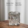 Handmade Ice Glaze Crystal Beverage Glasses - Set of 6