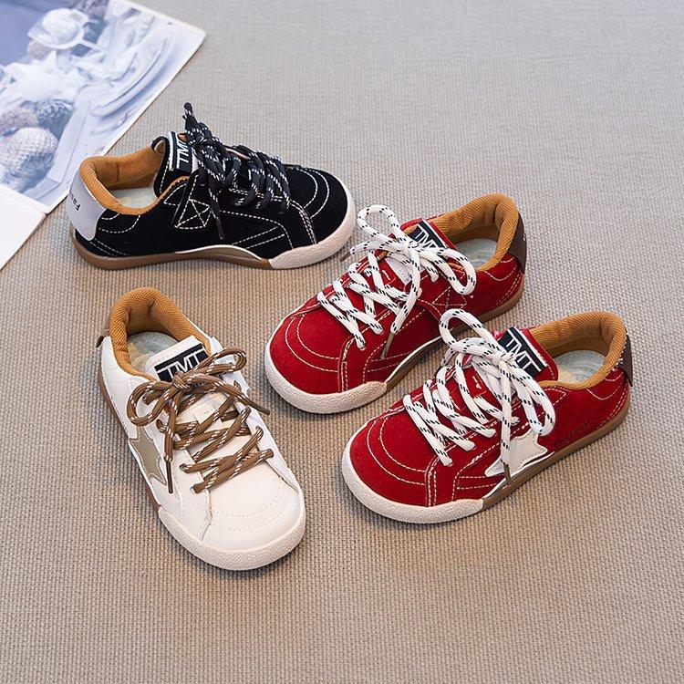 Korean Version of Children's Board Shoes 2025 Spring and Autumn New Fashion Stars Boys Versatile Casual Shoes Girls Breathable Sports Shoes