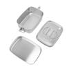 Double Layer Stainless Steel Lunch Box Portable 1.5L Bento Box for Student Office Workers Canteen Picnic Camping
