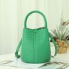 Luxus Handtasche aus gewebtem Lammleder - Damen Handtasche mit Schultergurt