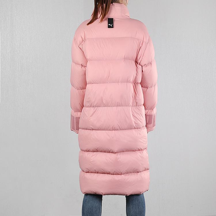 Puma Down Warm Logo Mid-Length Down Jacket Women Outerwear Winter-Pink 581615-14