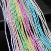 1String, Natural Seawater-dyed Shell Beads, 0.3cm, for DIY Necklace Bracelet Anklet Accessories, Jewelry Making, Summer Leisure Beach Crafts, 38cm