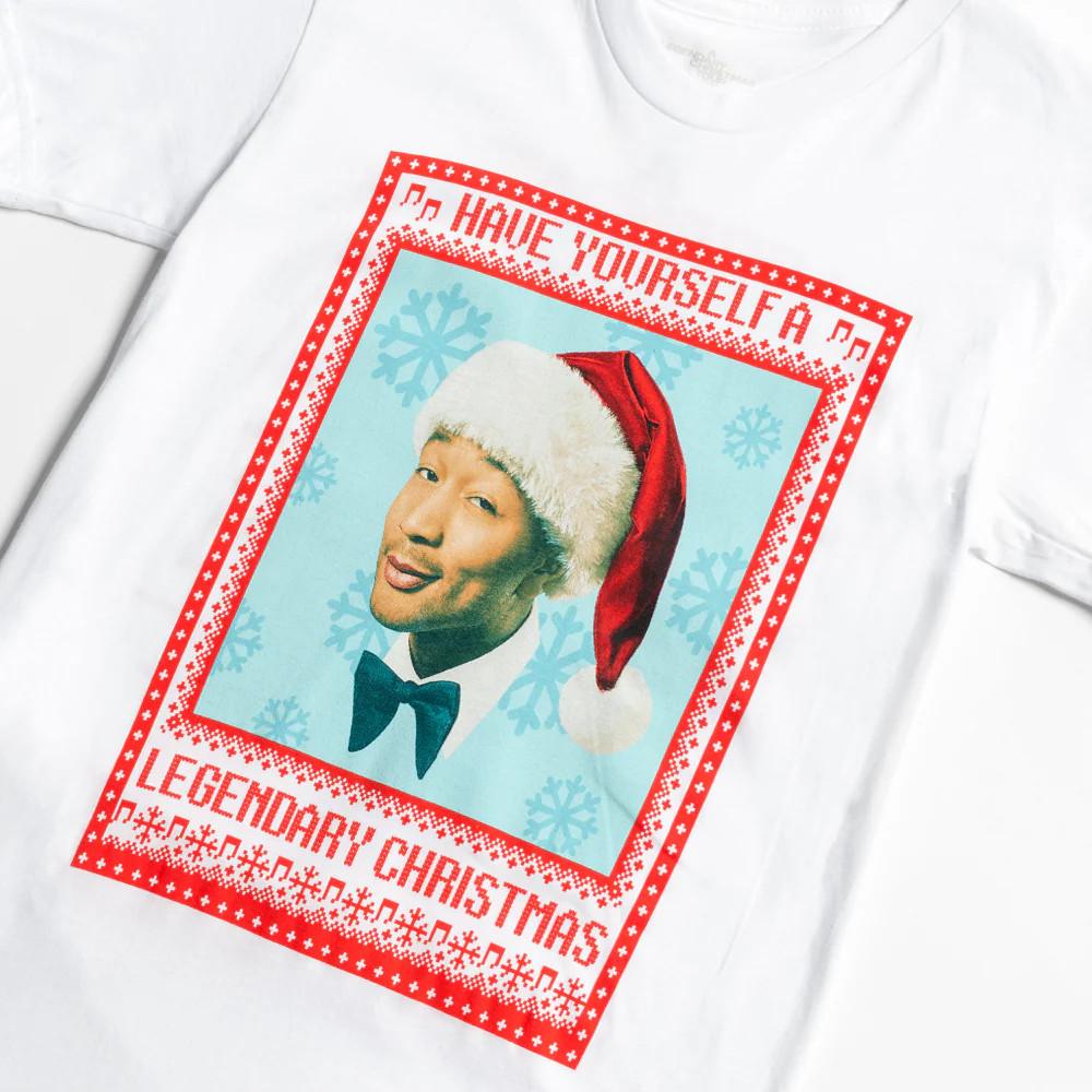 A Legendary Christmas T-Shirt (White) – John Legend BL687 Unisex T-Shirt S