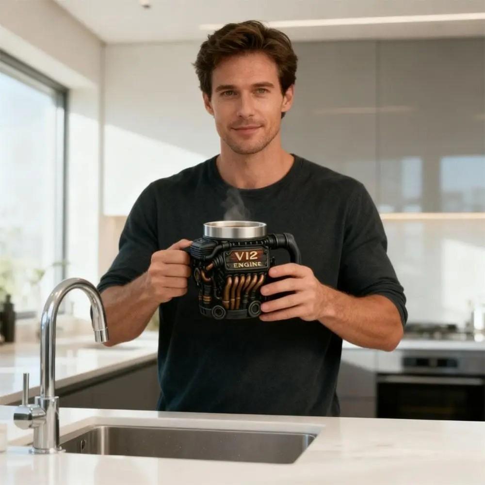 Nerezový hrnek s dvojitou stěnou Retro hrnky na čaj Hrnky do auta Hrnek na vodu Otcové