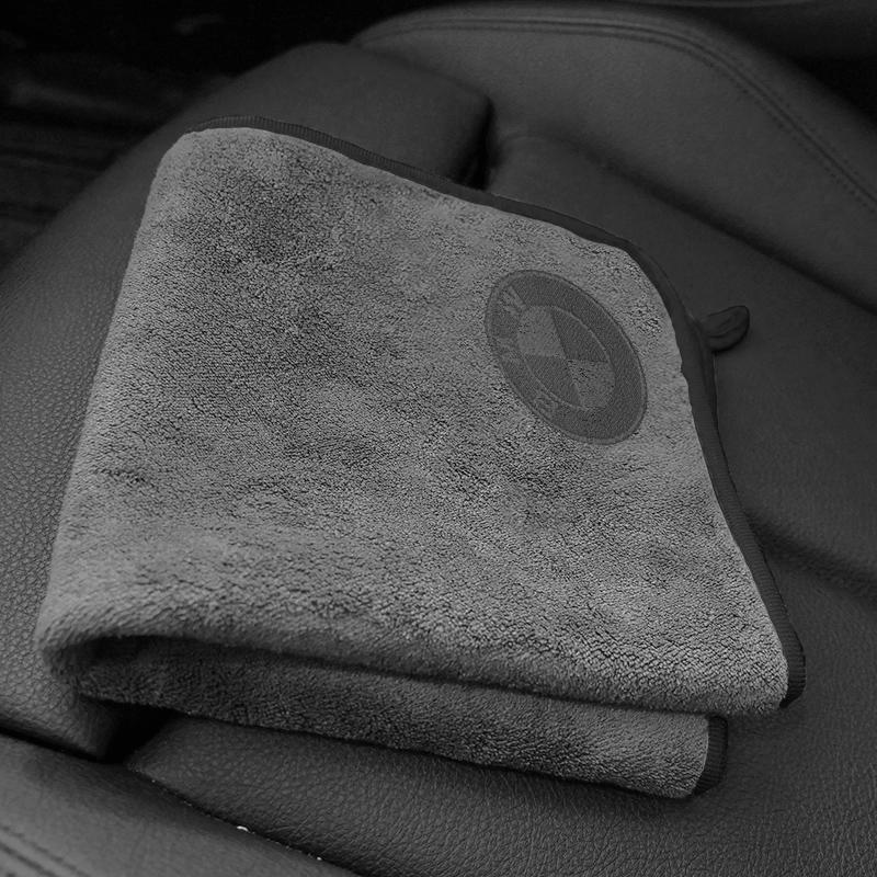 Car Wash Microfiber Towel Auto Emblem Cleaning Drying Rag Cloth For BMW E46 E39 E87 E90 E28 E53 E30 E60 E34 E36 E91 E92 X1 X3 X5