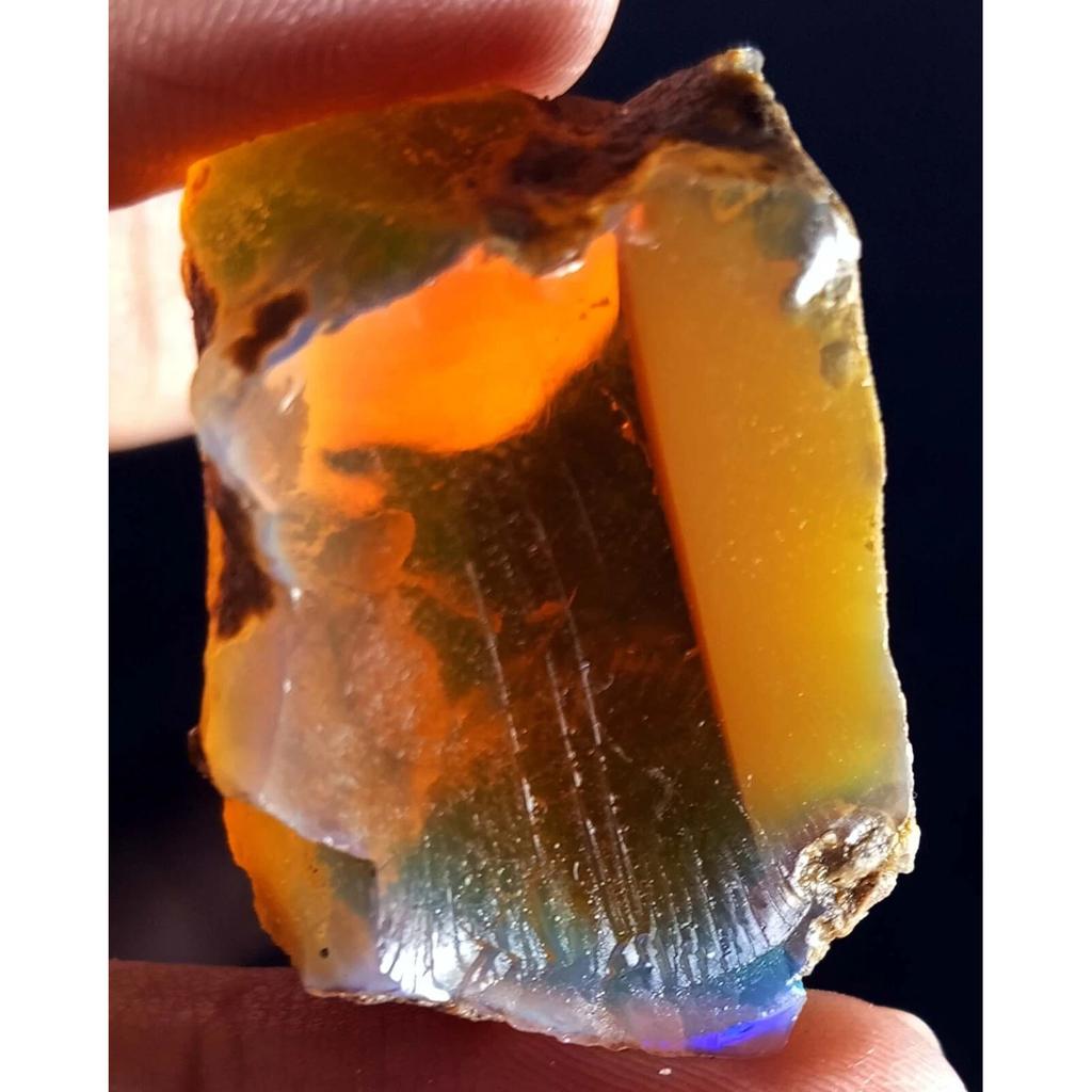 44-45 Ct Natural Opal Raw Rough Fire Opal Ethiopian Stunning Certified Gemstone