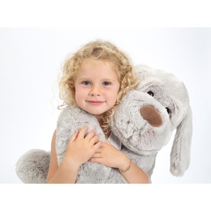 Gipsy Toys - Chien Flatoutou - Peluche - 50 Cm - Gris