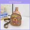 Unisex Capybara Children Cartoon Animal Chest Pack Lightweight Bag Crossbody