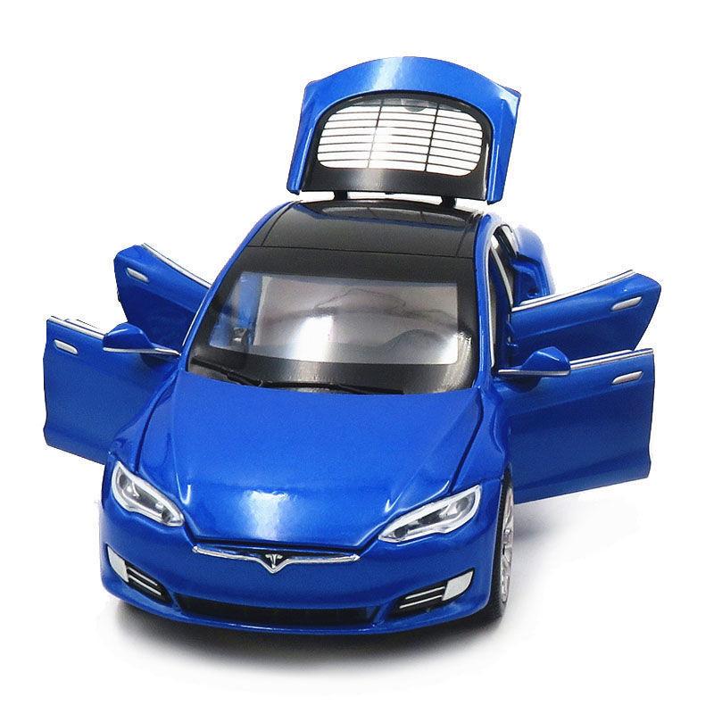 1/32 Tesla MODEL S Legering Auto Model Diecasts & Speelgoedvoertuigen Speelgoedauto's Gratis Verzending Kinderspeelgoed voor Kinderen Geschenken Jongens Speelgoed