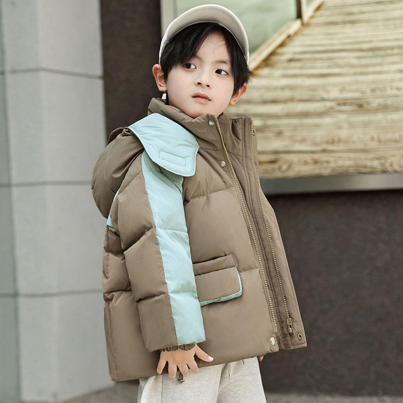 Children's Down Jacket Mid-length Stylish Boys and Girls Winter Thick Warm Children's Clothing Coat