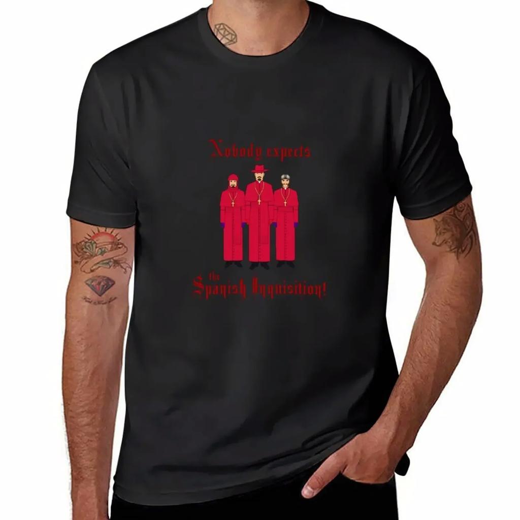Monty Python/Nobody Expects the Spanish Inquisition! T-Shirt Blacks Aesthetic Clothes T Shirt Men