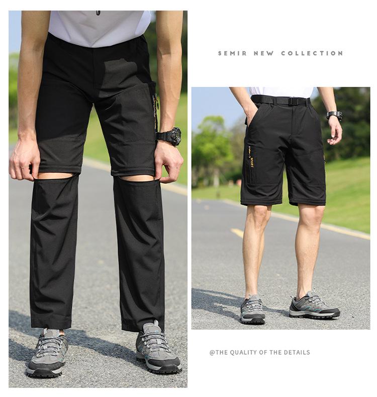 Herren Quick-Dry Stretch Outdoor Wanderhose - Atmungsaktiv, Leicht, Abnehmbar für Sommerabenteuer