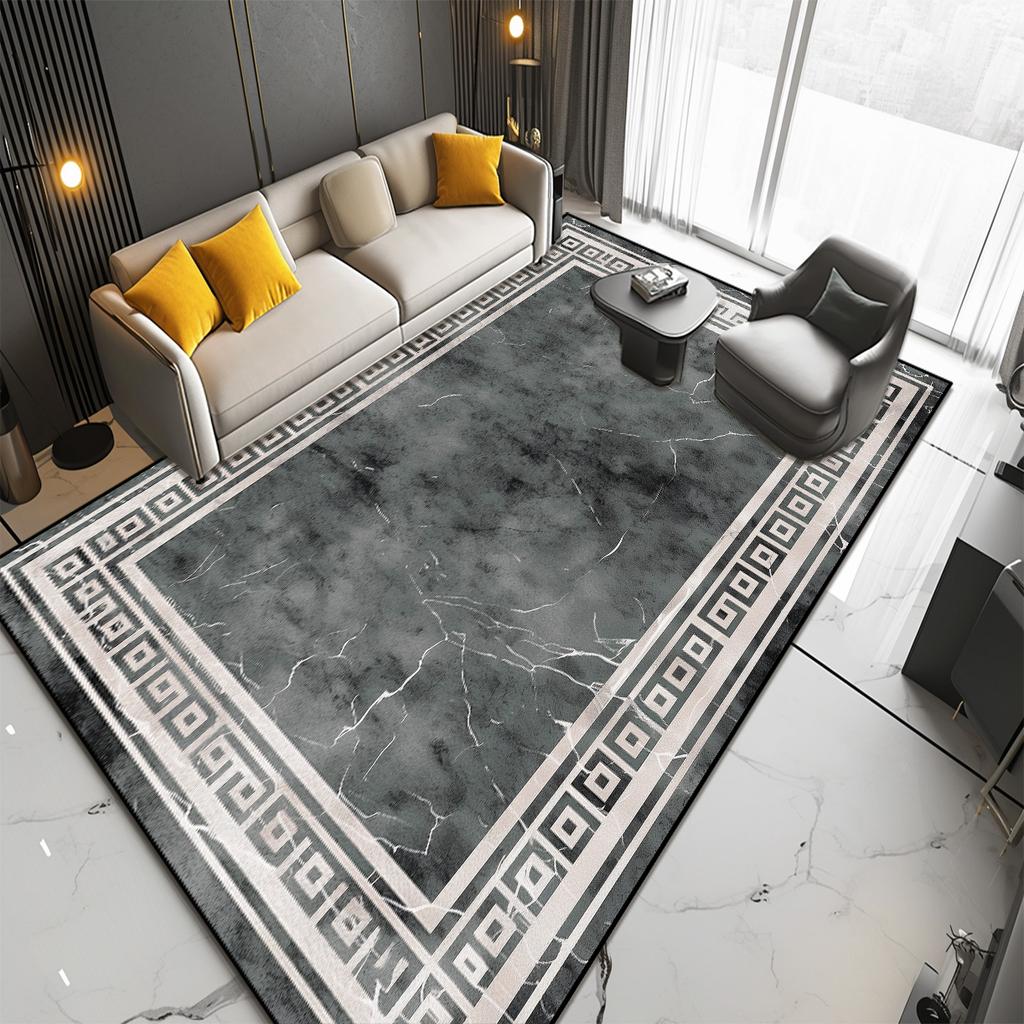 New Nordic Style Carpets for Living Room Grey Purple Modern Room Decor Large Rug Home Non-slip Entrance Door Mat Bedroom Tapete