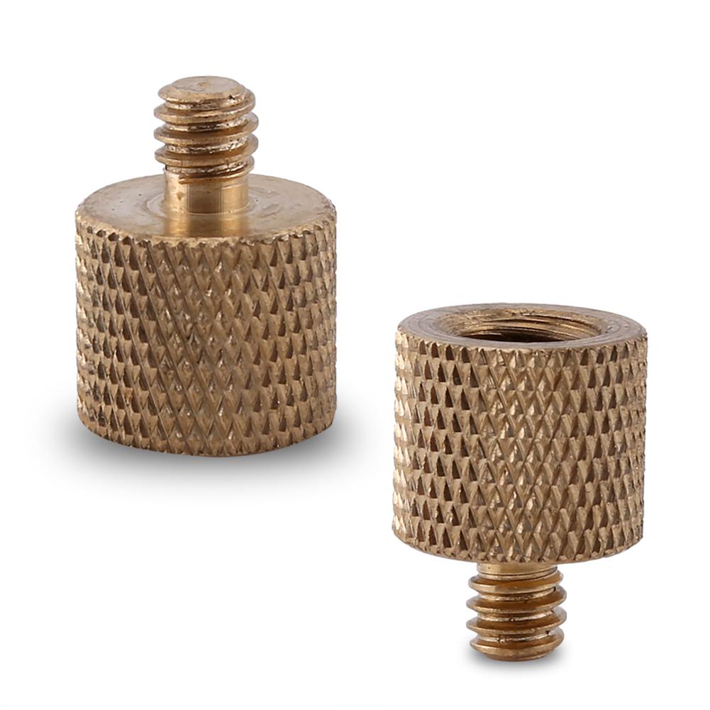 38" Female To 14" Male Brass Tripod Adapter Screw For Camera Light Stand