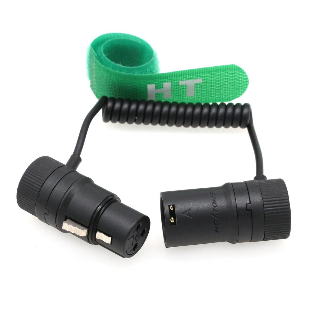 HangTon Right Angle XLR 3-Pin Male to Female Audio Cable for Sony FX3, FX9, Canon Cameras, Microphones, Recorders, Mixers, Sound Devices, Zoom,