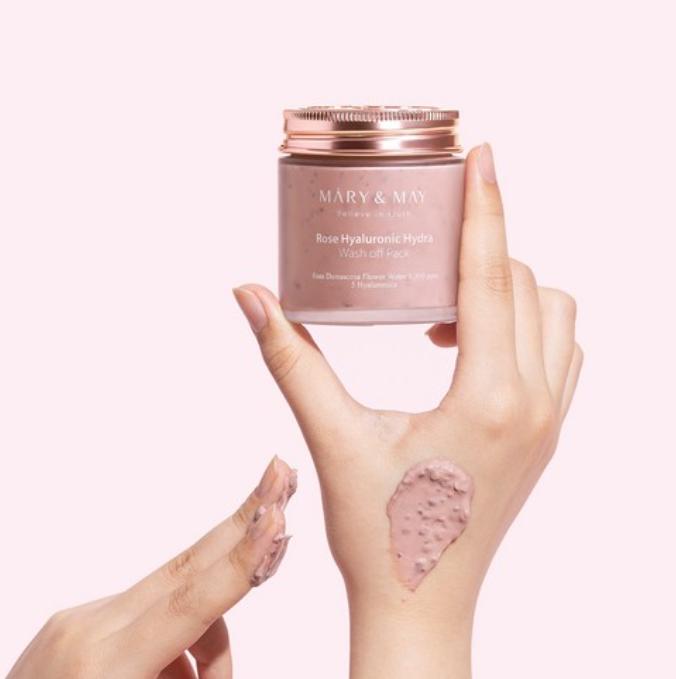 [Vegan Beauty] Mary&May Rose Hyaluronic Hydra Wash-Off Pack 125g