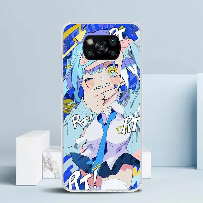 Cute Anime Girl INS Phone Case For Xiaomi Poco F7 Ultra X5 X6 X7 Pro M7 Redmi 15C 15 13C 13 12C 12 10C 10 10A 9 9C 9A 9T Cover P