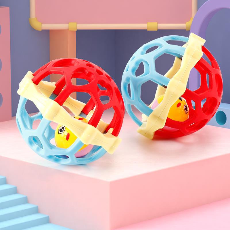 Boilable Soft Rubber Baby Dumbbell Rattle & Teether (0-1 Year Old)