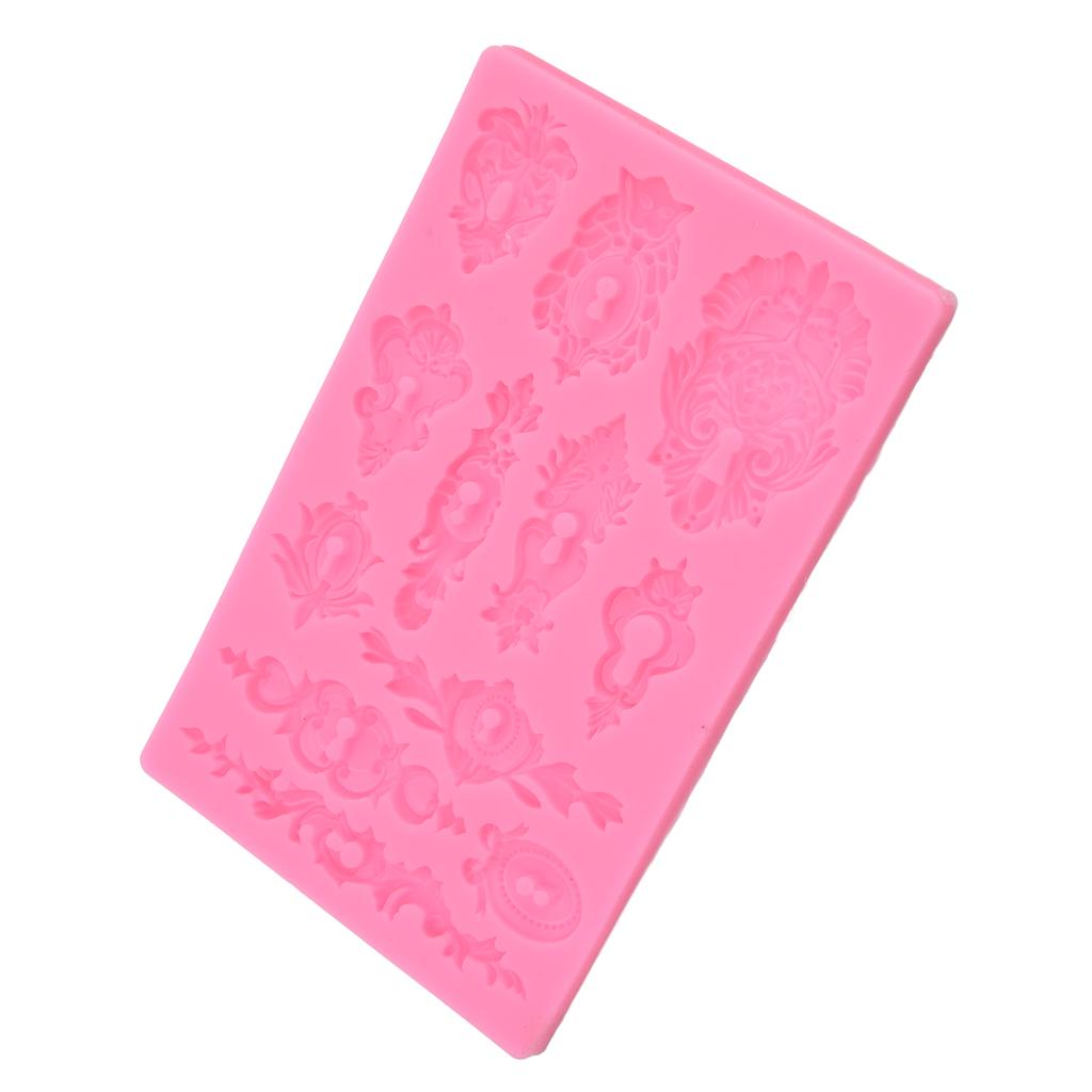 Silikonformen Relief 3D Muffinform für DIY Backen Süßigkeiten Schokoladenstück-Cookie-Kuchen